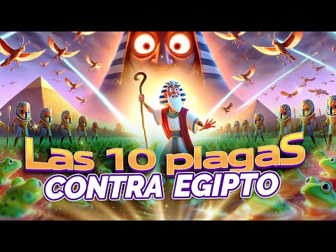 La Biblia para Niños ⭐🐸⚡ ¡Las 10 Plagas! El Poder de Dios Contra el Faraón Desobediente 🏺🌊