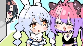 ずばりぺこヴィヴィの関係はどう思ってるんですか？【輪堂千速/綺々羅々ヴィヴィ/hololive/ホロライブ 手描き】