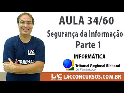 Aula 34/60 - Concurso TRE-PE - 2016 - Segurança da Informação   Parte 1