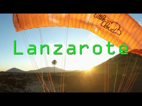 Parakiting Volcanos on Lanzarote