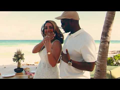 Sean & Mahsa beach wedding proposal in Tulum