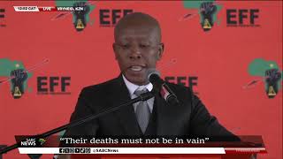 Download lagu KZN bus crash victims funeral | EFF Leader Julius Malema addresses mourners mp3