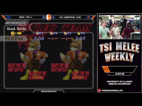 [TSI Weekly] Deegs + Trix (B) vs. CLN | AbsentPage + Zamu (R) SSBM Doubles Grand Finals