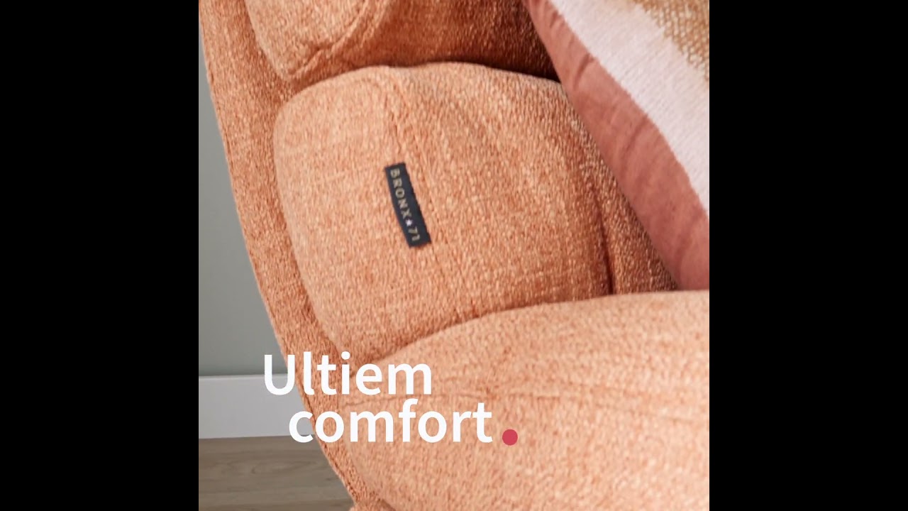 Draaifauteuil met hocker Palma linnen off white