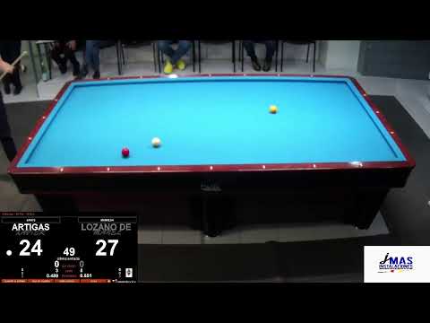 LLIGA CATALANA 3 BANDES 1ª DIV.:CB MANRESA "A"(MANEL LOZANO)-CB SANTS "A" (XAVIER ARTIGUES)