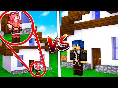 Minecraft ITA - CASA MINUSCOLA CONTRO CASA GIGANTE!!