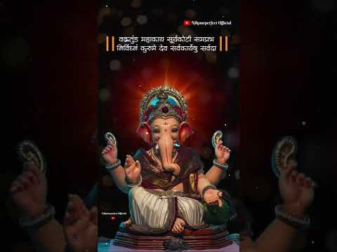 Vakratunda mahakaya Ganesha shlok status #ganeshchaturthi #sankashti #ganpatiaagman #bappa #shorts