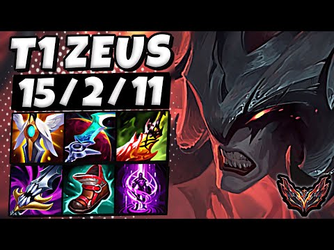 T1 Zeus Aatrox vs Viego [ TOP ] Korea GrandMaster ✅
