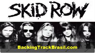 Video thumbnail of "Guitar backing track: In a Darkened Room - Skid Row"