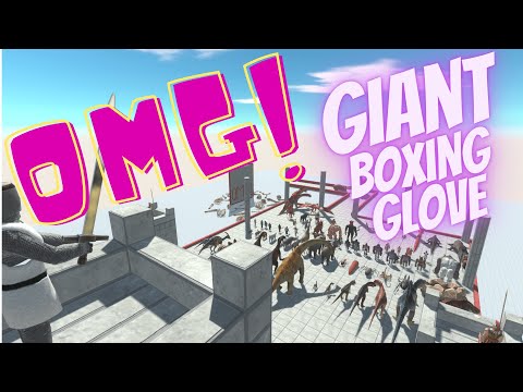 OMG !! GIANT BOXING GLOVE vs  EVERY UNİT !! - Animal Revolt Battle Simulator