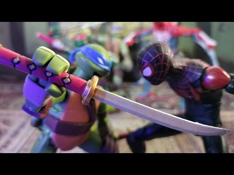 Teenage Mutant Ninja Turtles Vs Spider-man Stop Motion