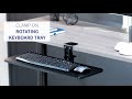 MOUNT-KB01CB Single Clamp Rotating Keyboard Tray by VIVO