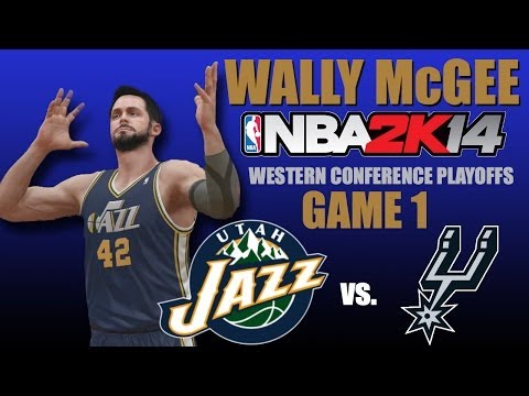 NBA 2K14 (PS4) Wally McGee MyCareer - EP39 (West Conf. Playoffs Game 1 vs Spurs)