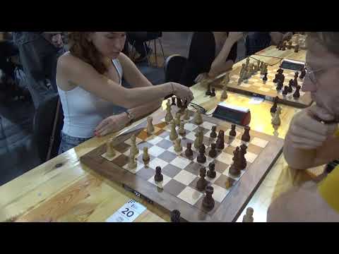 WIM Anna Kantane - IM Miedema David, Blitz chess, Sicilian defense