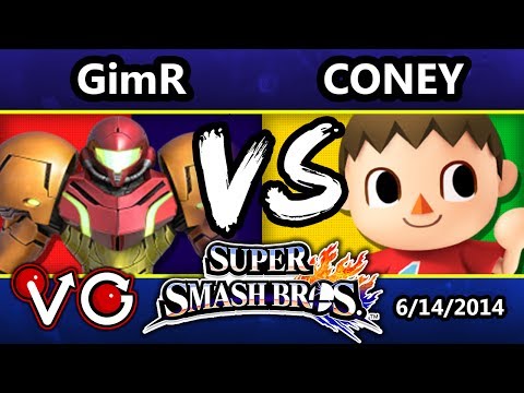 Smash 4 - Coney (Villager) Vs. VGBC | GimR (Samus) SSBU - SSB4 - Smash Bros. For Wii U & 3DS