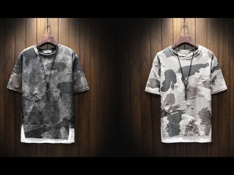 Мужская камуфляжная футболка с коротким рукавом