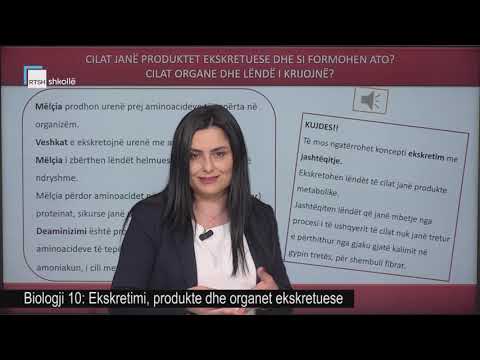 Biologji 10 - Ekskretimi, produkte dhe organet ekskretuese