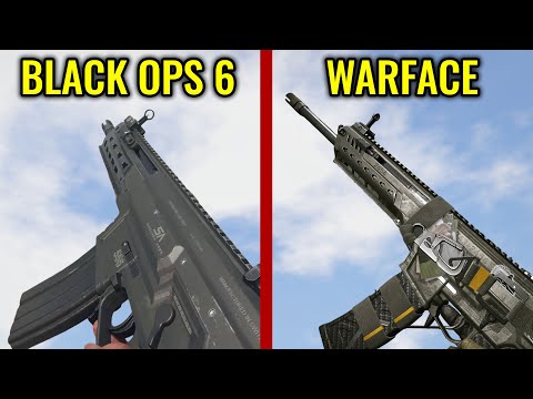 COD Black Ops 6 vs WARFACE - Weapons Comparison
