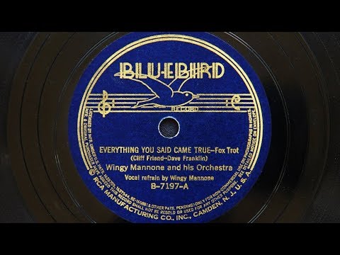 Wingy Manone and His Orchestra - Everything You Said Came True