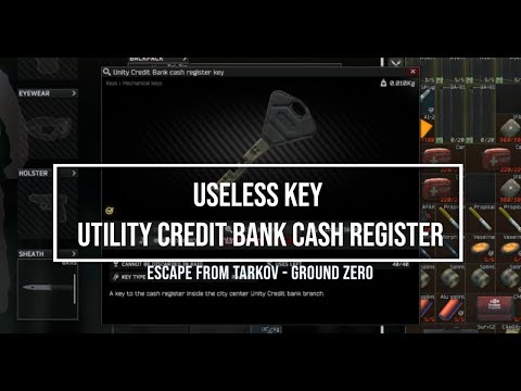 Useless Key - Unity Credit Bank Cash Register Key Escape From Tarkov