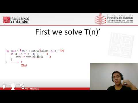 Ejemplo de calculo de complejidad algoritmica