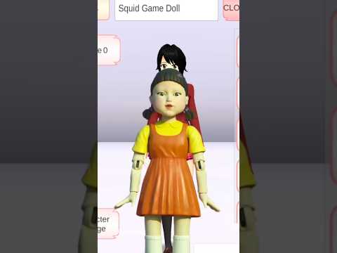 Tutorial Squid Game Doll in SAKURA School Simulator #shorts #tiktok #trending #squidgame