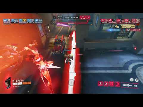 Nano Vendetta ult one-shots full HP Orisa in Overwatch 5v5