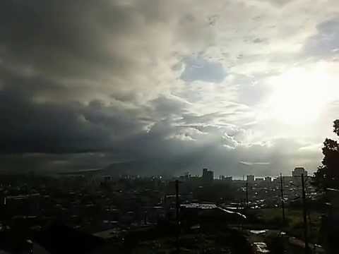 Beautiful Morning of Mt.Sakurajima in Kagoshima Prefecture, Japan (2015.09.24 07:15)