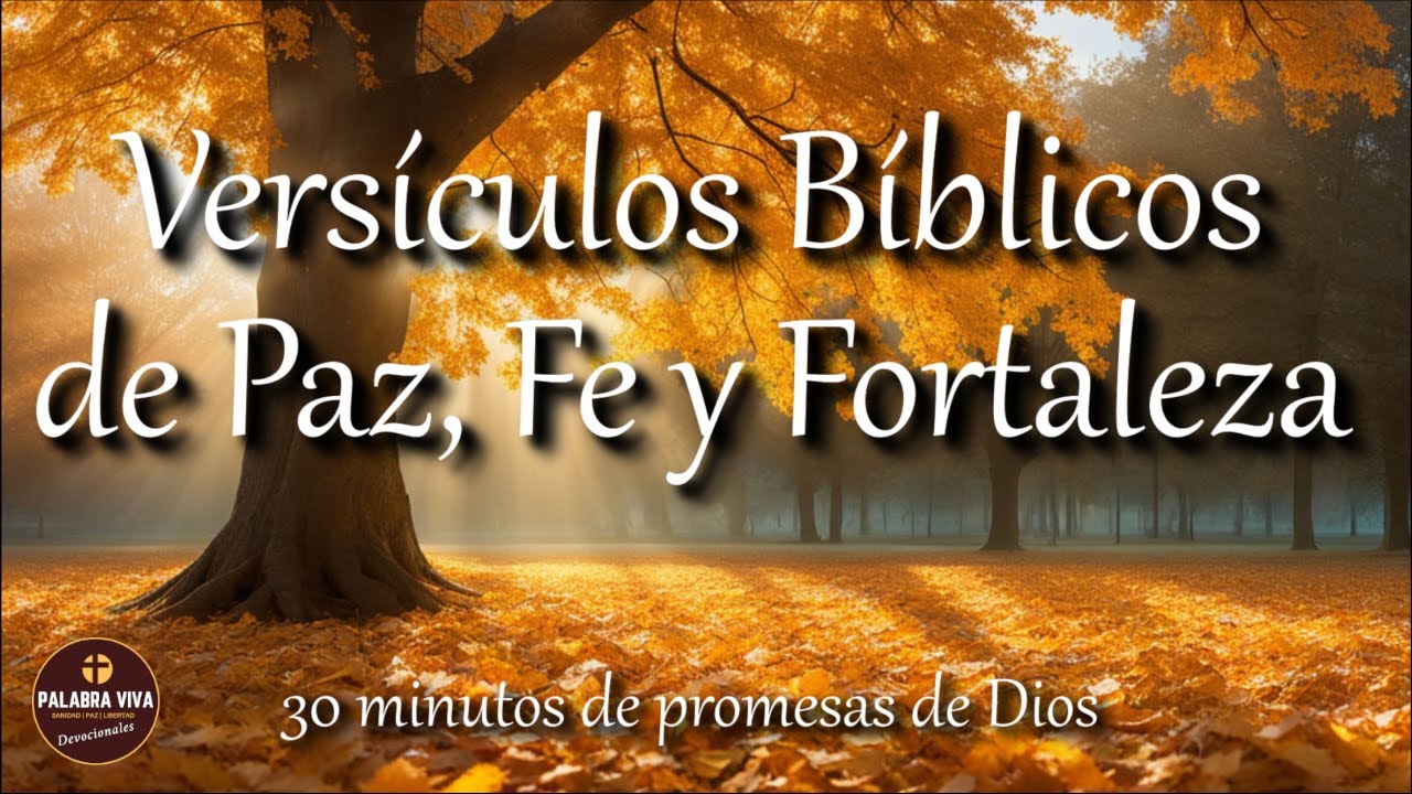 Versículos  Bíblicos que te llenarán de Paz, Fe y Fortaleza | Biblia hablada | Bible audio