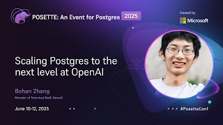 Download the video "Scaling Postgres to the next level at OpenAI | POSETTE: An Event for Postgres 2025"