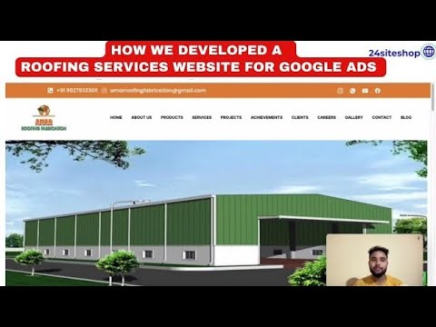 Roofing Services Website — client website video