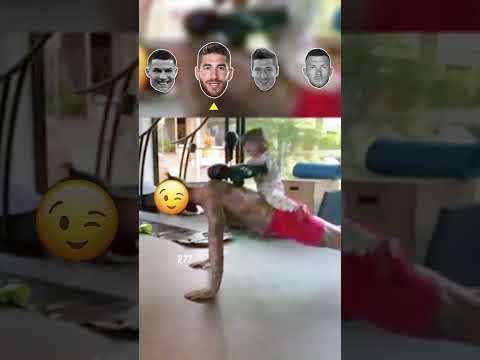 Ronaldo vs Ramos vs Lewandowski vs Dzeko 👀- Training with Their Kids🤩