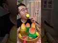 Viral 3 Propitious Mango Lemon Peach Ice Creams Challenge Food Eating Shorts Asmr Mukbang