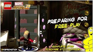Lego Marvel Superheroes 2: Preparing for FREE PLAY (How to find FREE PLAY and Pink Bricks) - HTG