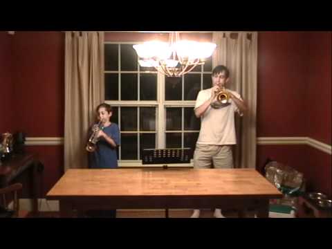 Forrest (4th grade, age 9) playing Fanfare for a New Theater at home