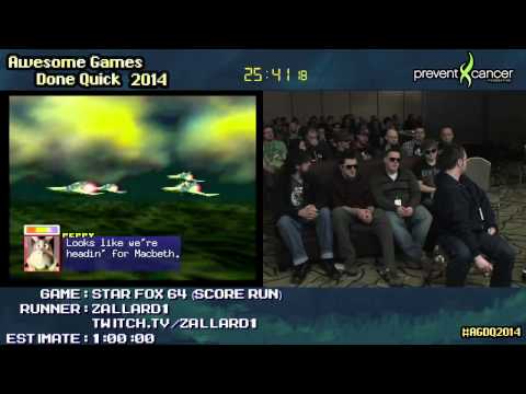 Star Fox 64 :: SCORE RUN (0:44:31) by Zallard1 #AGDQ 2014