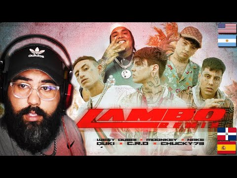 LAMBO Remix - C.R.O, Duki, Chucky 73, We$t Dubai, Moonkey (OFFICIAL VIDEO) || VARE REACCIÓN 🇺🇸