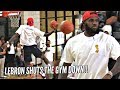 LeBron James CRAZY DUNKS During Bronny's Pre-Game Warm Ups!!! SHUTS THE GYM DOWN!