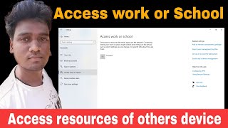 Access work or school in windows 10 Laptop/Computer/PC in Hindi | The AB
