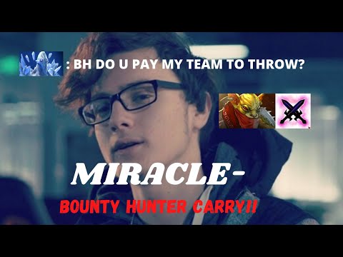 MIRACLE BOUNTY HUNTER CARRY IS A REAL PUB STOMPER!! -DOTA2 10K MMR PRO PLAYER GAMEPLAY