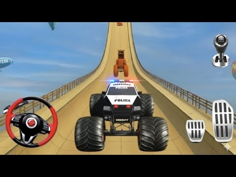 Police Monster Truck Stunts 🚓🔥 | Mega Ramp Racing on Impossible Tracks | Android Gameplay 2026