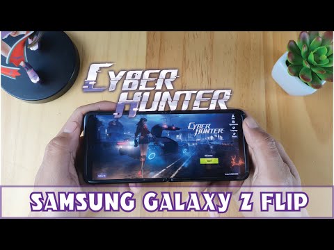 Samsung Galaxy Z Flip test game Cyber Hunter | Snapdragon 855+ , 8 GB RAM