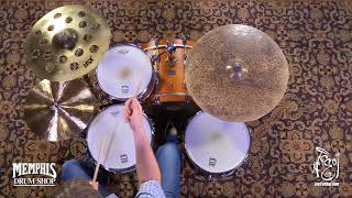 Video thumbnail for Sabian 18" XSR O-Zone Crash Cymbal - 1080g (XSR1800B-1042618N) by Memphis Drum Shop