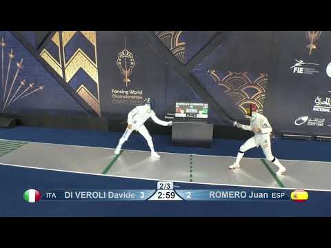 2022 242 T64 19 M E Individual Cairo EGY CHM GREEN ROMERO ESP vs DI VEROLI ITA