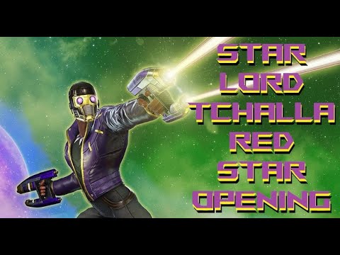 Star Lord T'Challa Red Star Opening - Marvel Strike Force - MSF