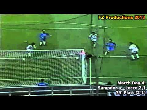 Serie A 1993-1994, day 4 Sampdoria - Lecce 2-1 (Platt goal)