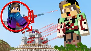 ماين كرافت ولكن تحديت اصدقائي في حرب بالاسلحة ( انا ضد اصدقائي ) !!!????????