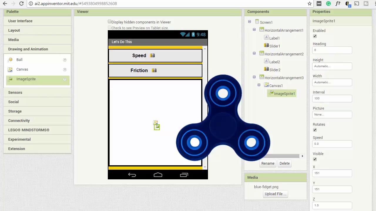 How to Make a Fidget Spinner App with Android App Inventor 2   Full Tutorial