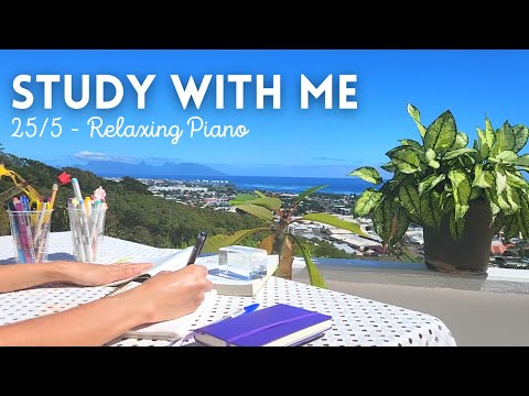 3 HOURS STUDY WITH ME 🎹 Relaxing Piano ⏰ 25/5 Pomodoro
