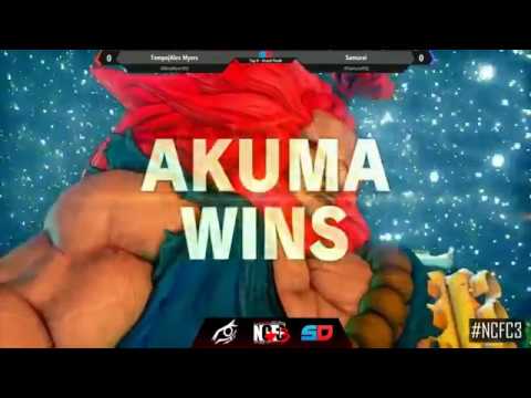 Street Fighter V - NCFC3 Top 8 - Alex Myers (Cammy) vs Samurai (Akuma) - Grand Finals #1